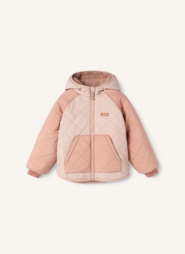 Veste Réversible Façon Sherpa Jackson Fibres Recyclées | Rose pâle