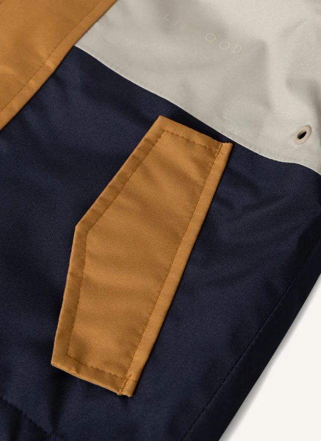 Ensemble de Pluie Manu Colorblock Fibres Recyclées | Vert foncé