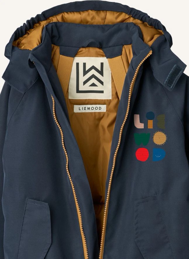 Combinaison de Ski Maddy Colorblock Fibres Recyclées | Bleu nuit
