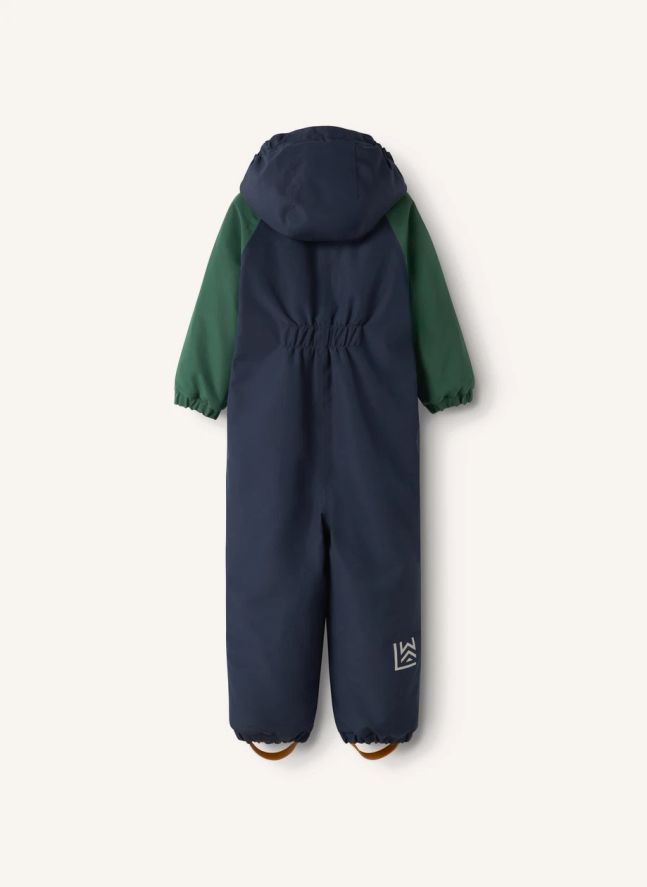 Combinaison de Ski Maddy Colorblock Fibres Recyclées | Bleu nuit
