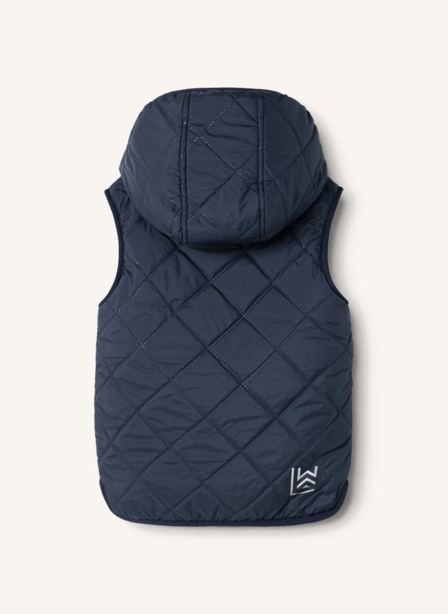 Veste Sans Manches Façon Sherpa Diana Fibres Recyclées | Bleu nuit