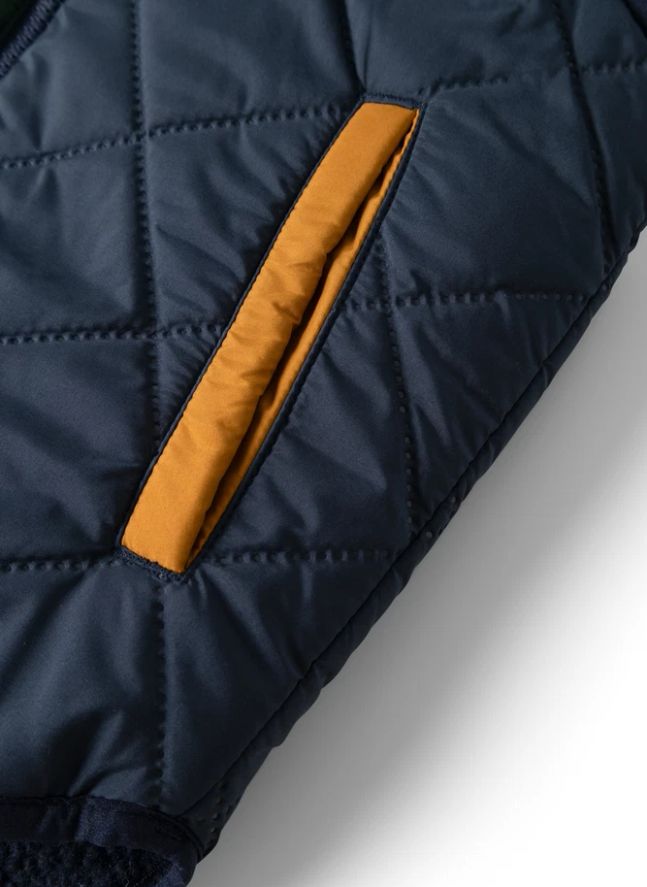 Veste Sans Manches Façon Sherpa Diana Fibres Recyclées | Bleu nuit