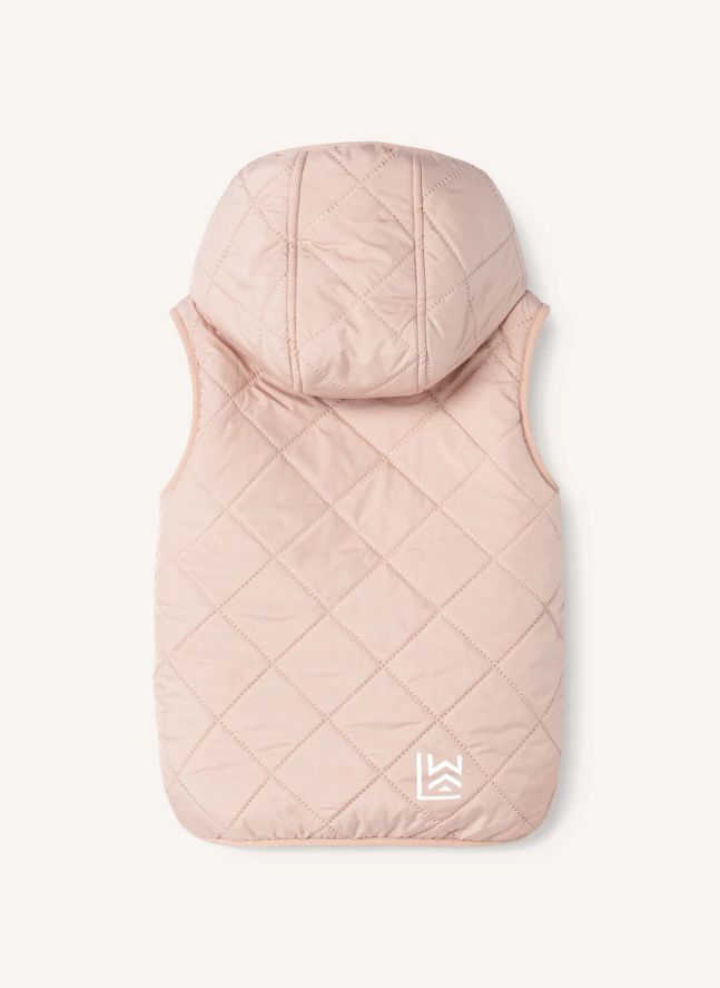 Veste Sans Manches Façon Sherpa Diana Fibres Recyclées | Rose pâle