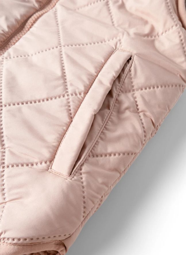 Veste Sans Manches Façon Sherpa Diana Fibres Recyclées | Rose pâle