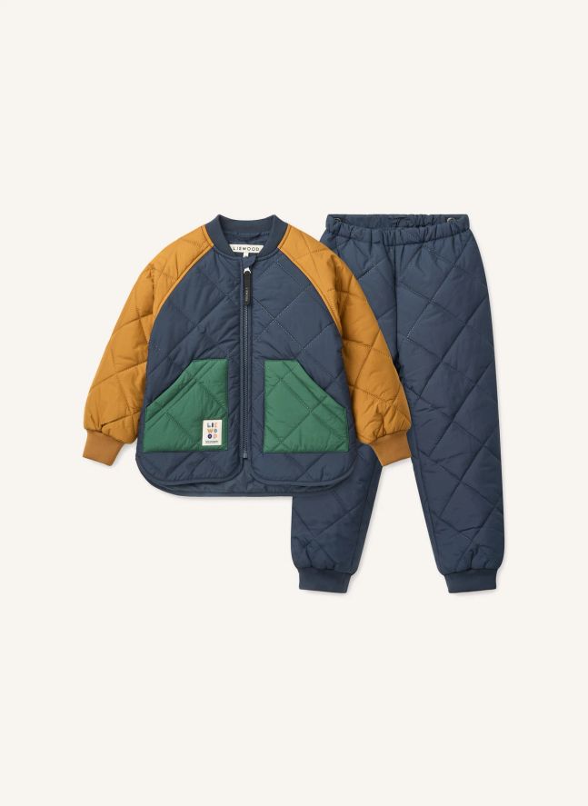 Ensemble Thermique Zella Fibres Recyclées | Bleu nuit