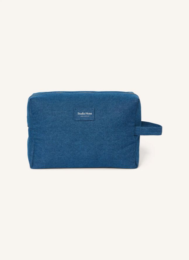 Trousse de toilette en denim
