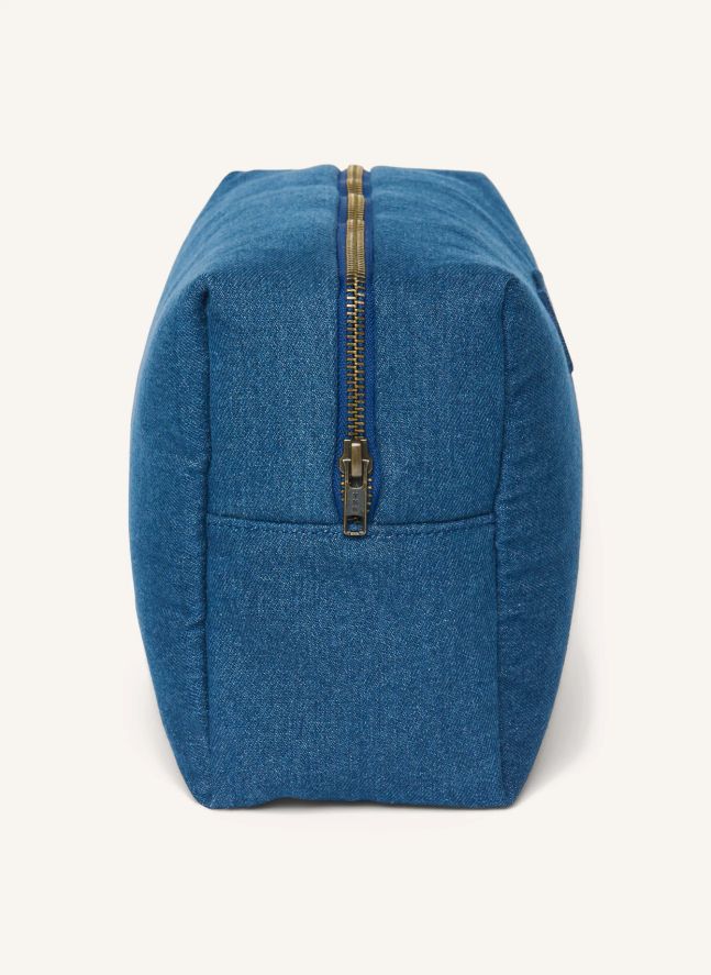 Trousse de toilette en denim