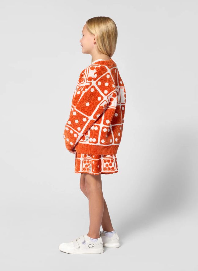 Cardigan Col V Jacquard | Avoine