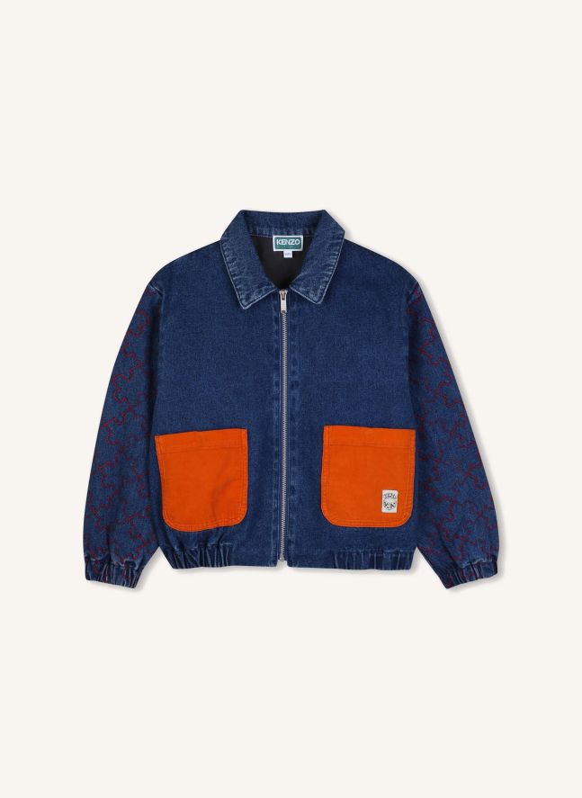 1970 Denim Zip Jacket | Blue