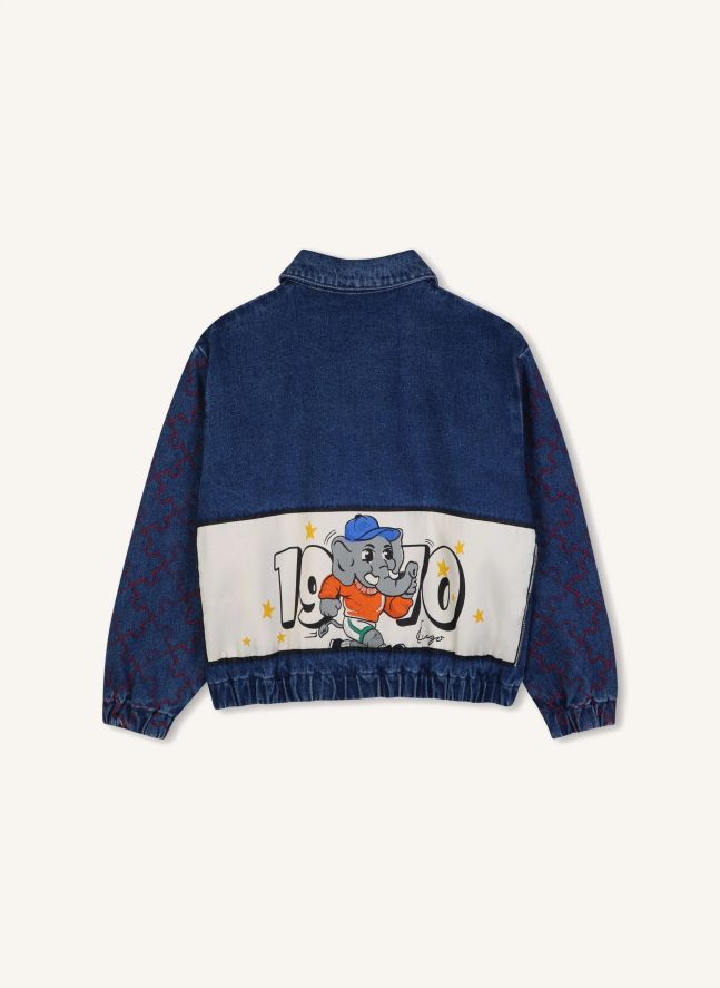 Chaqueta vaquera con cremallera 1970 | Azul