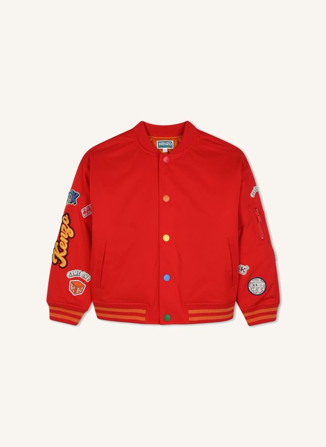 Bomber Badges Brodé Kenzo | Rouge