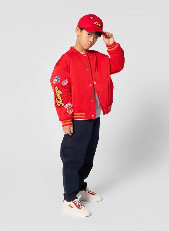 Bomber Badges Brodé Kenzo | Rouge