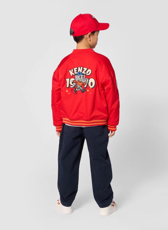 Bomber Badges Brodé Kenzo | Rouge
