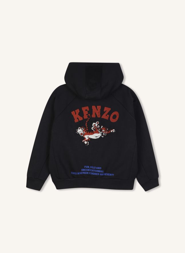 Sweat Zippé Kenzo Tigres | Bleu nuit