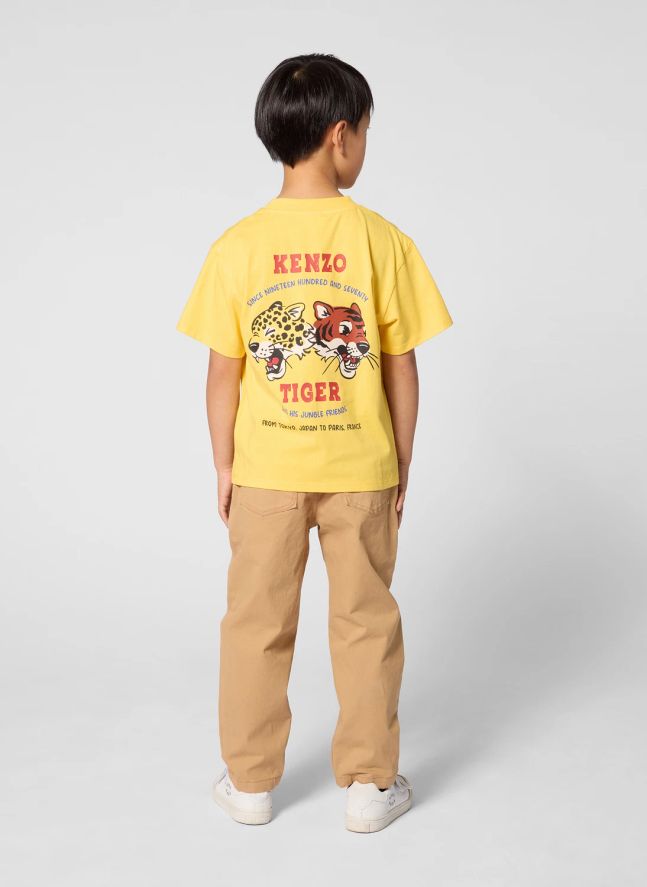 T-shirt Têtes Tigres | Jaune
