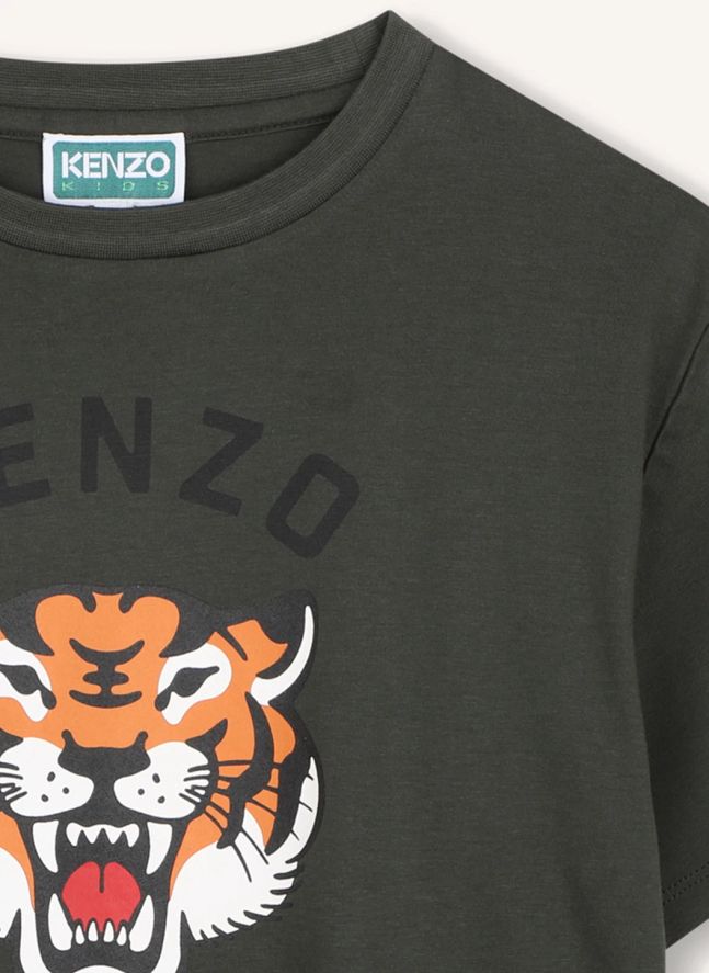 T-shirt Kenzo Paris Tigre | Gris anthracite