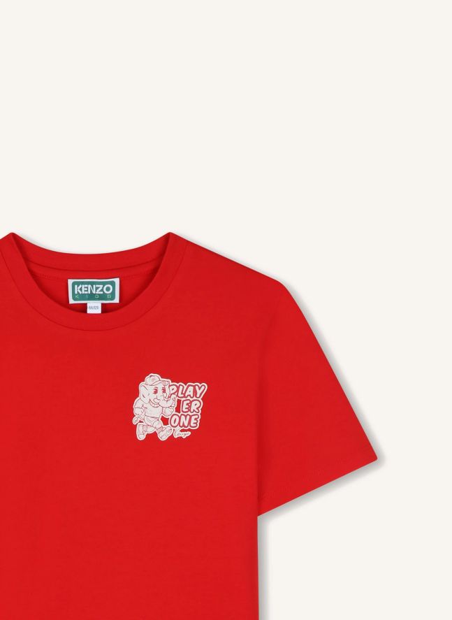 T-shirt Eléphant Player One | Rouge