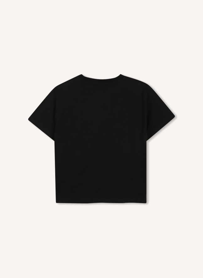 T-shirt Ecusson Têtes Tigres | Noir
