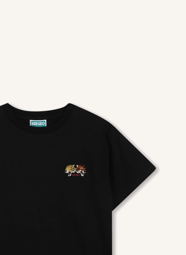 T-shirt Ecusson Têtes Tigres | Noir