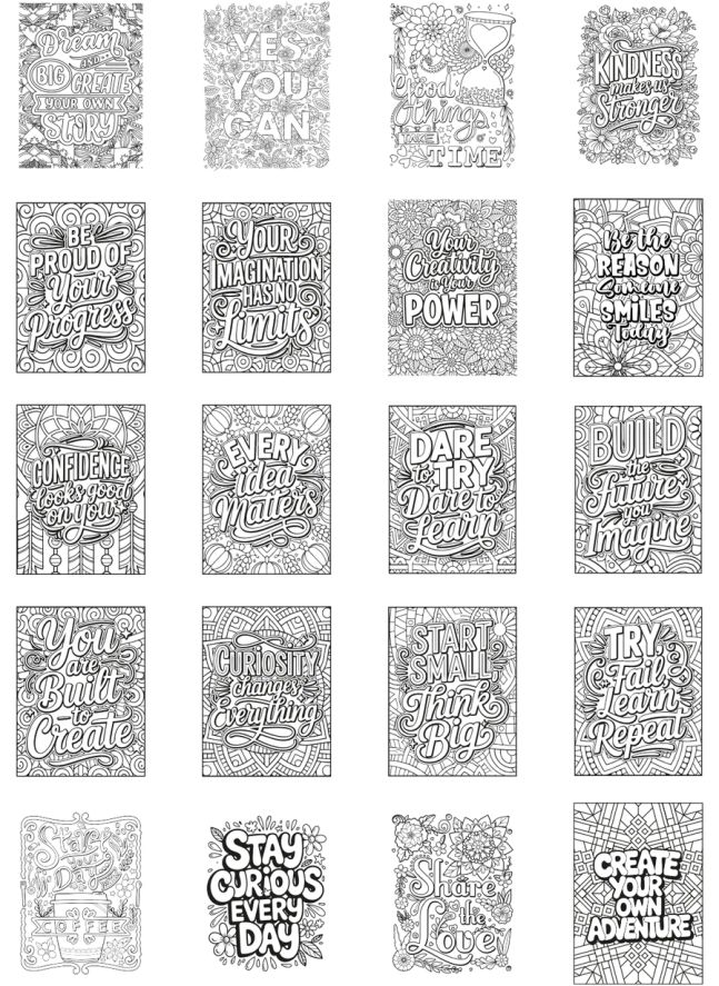 Recharges pour K-Draw Pad - Citations inspirantes
