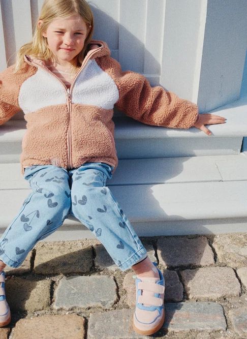 Veste Réversible Façon Sherpa Jackson Fibres Recyclées | Rose pâle