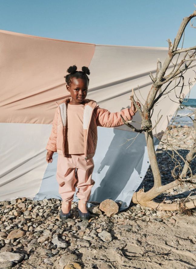 Veste Réversible Façon Sherpa Jackson Fibres Recyclées | Rose pâle