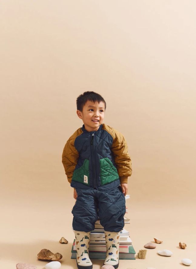 Ensemble Thermique Zella Fibres Recyclées | Bleu nuit