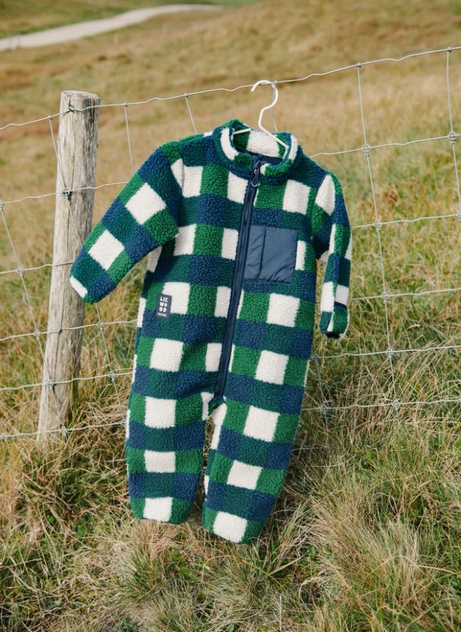 Pilote Façon Sherpa Nolano Carreaux Fibres Recyclées | Bleu marine