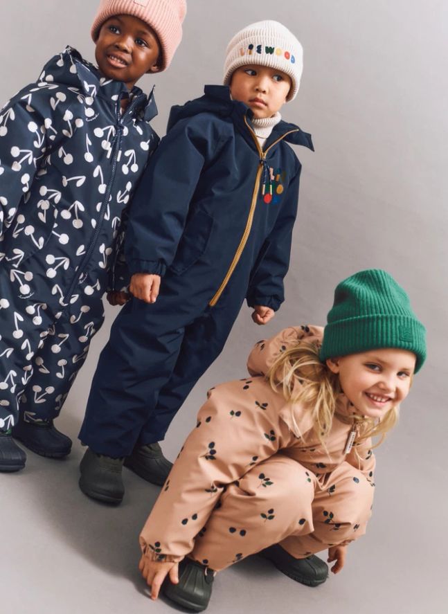 Combinaison de Ski Maddy Colorblock Fibres Recyclées | Bleu nuit