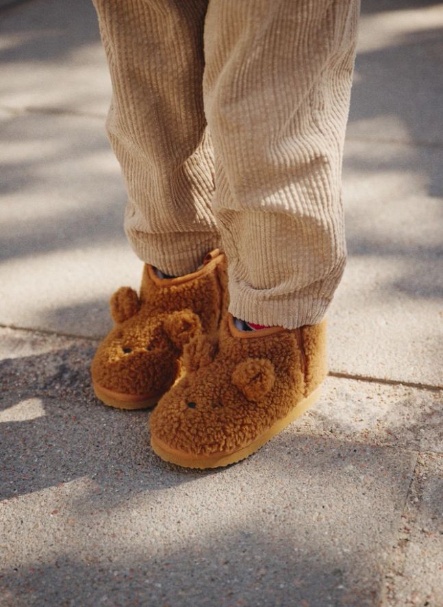 Boots Façon Sherpa Alban Ours Fibres Recyclées | Caramel