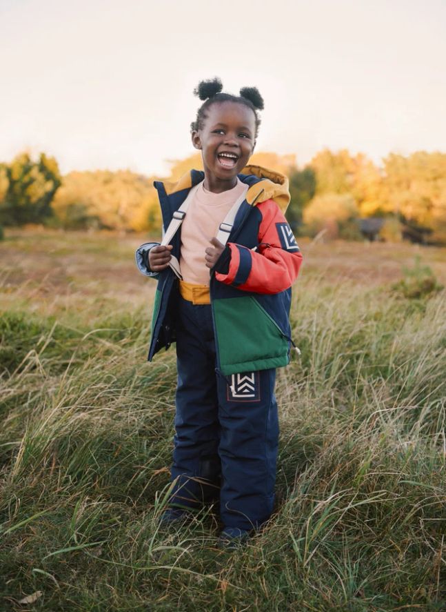 Veste de Ski Kalle Colorblock Fibres Recyclées | Bleu marine