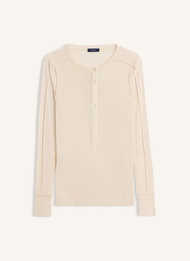 Cardigan Laos Laine | Ecru