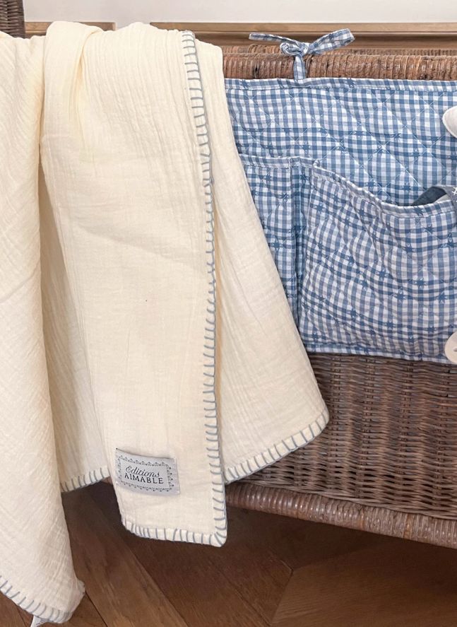 Pablo quilted throw  | Vanilla Gauze