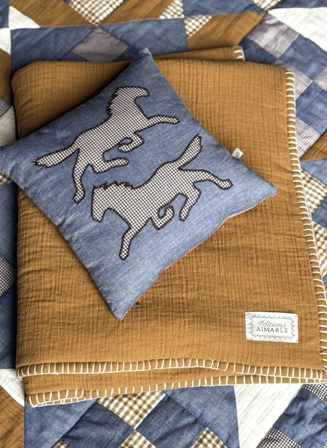Pablo quilted throw  | Hazel Gauze