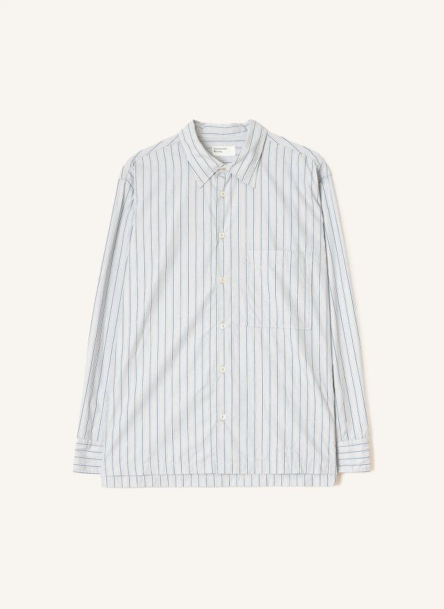 Chemise Rayée Lucky Coton | Gris clair