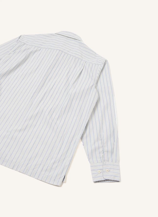 Chemise Rayée Lucky Coton | Gris clair