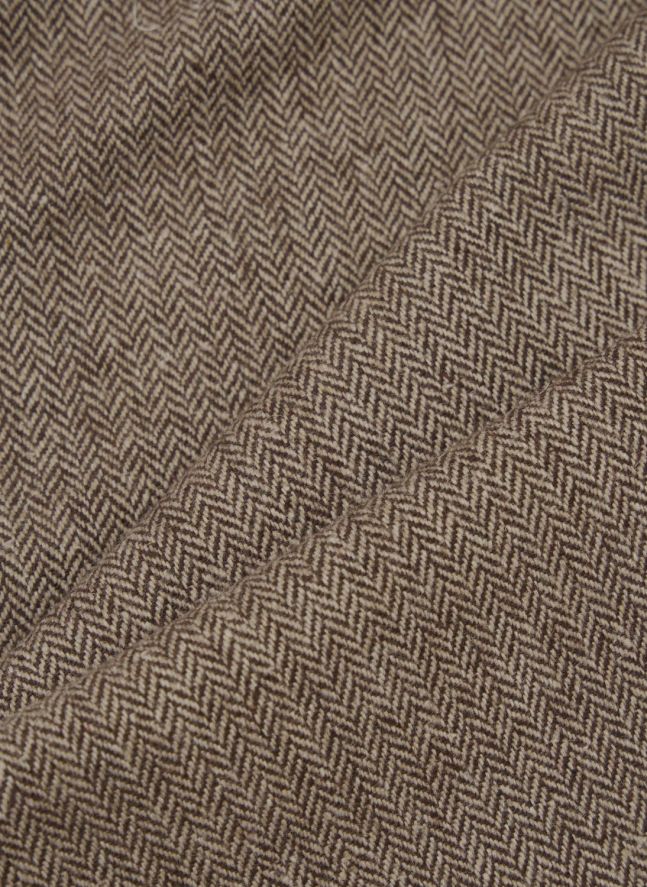 Pantalon Plissé Laine | Taupe