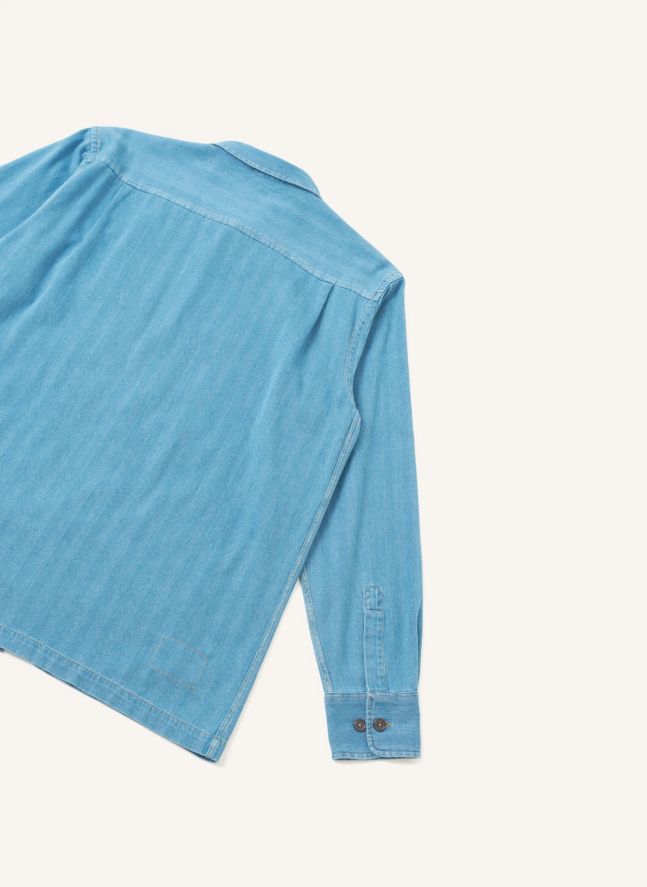 Chemise Attendant Coton | Bleu Clair