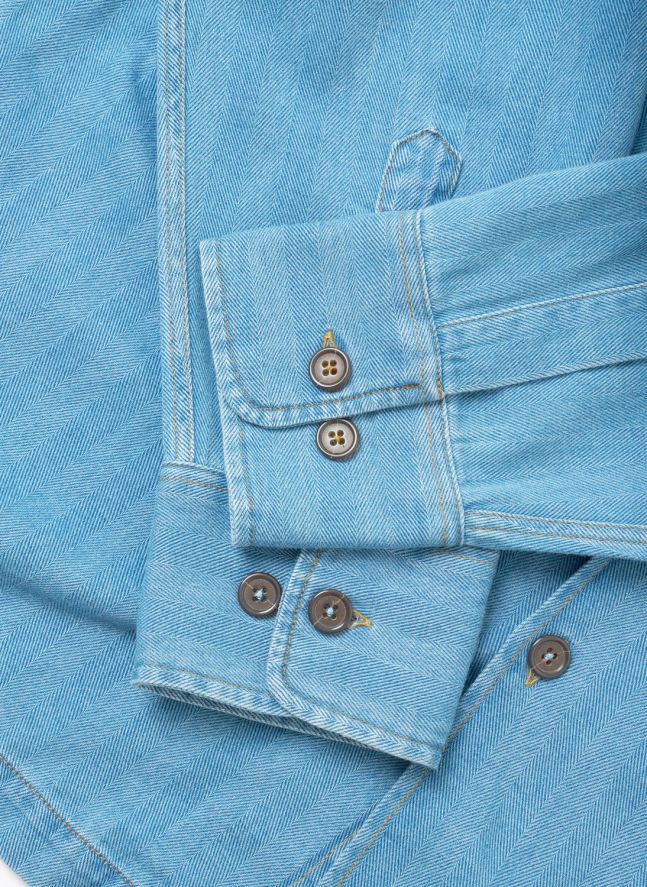 Chemise Attendant Coton | Bleu Clair