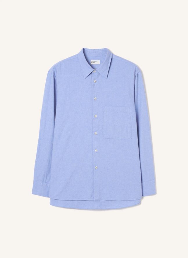 Chemise Square Coton | Bleu Clair