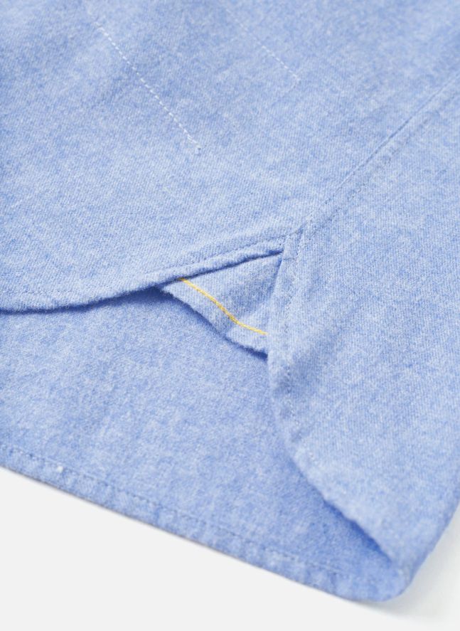 Chemise Square Coton | Bleu Clair