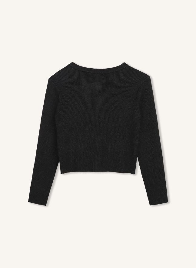 Gilet Boutons Etoiles  | Noir