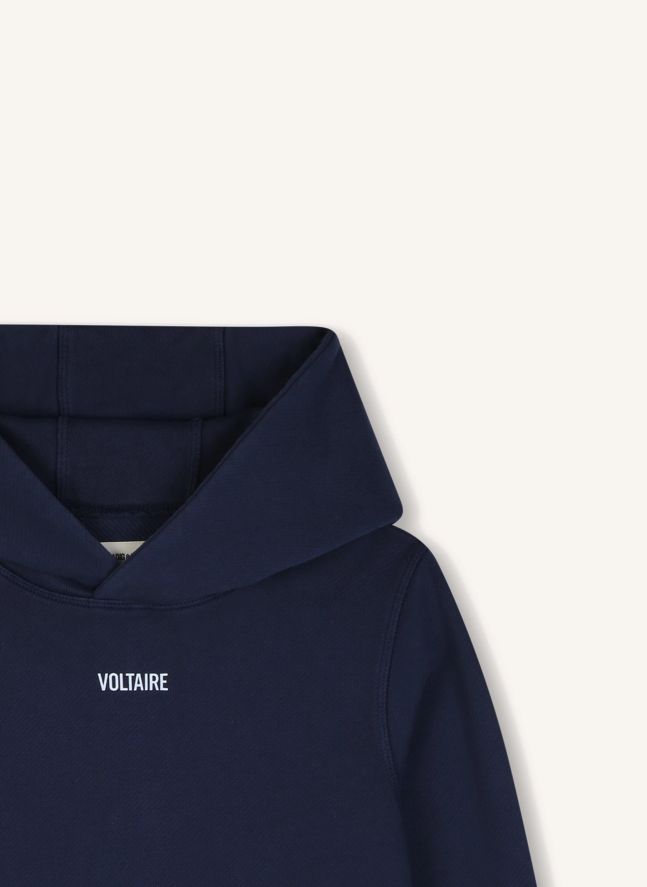 Sweat à Capuche Revoltaire Tour Coton Bio | Bleu