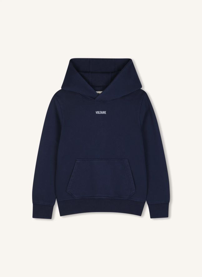 Sweat à Capuche Revoltaire Tour Coton Bio | Bleu