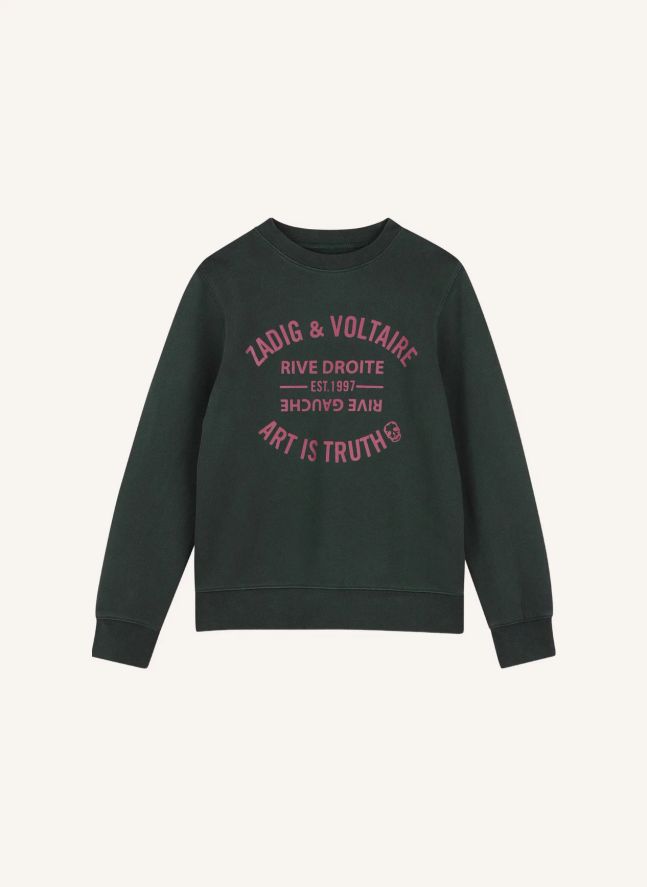 Sweat Simba Art Is Truth Coton Bio | Denim noir