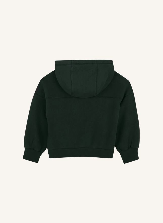 Sweat à Capuche Pailleté Coton Bio | Noir