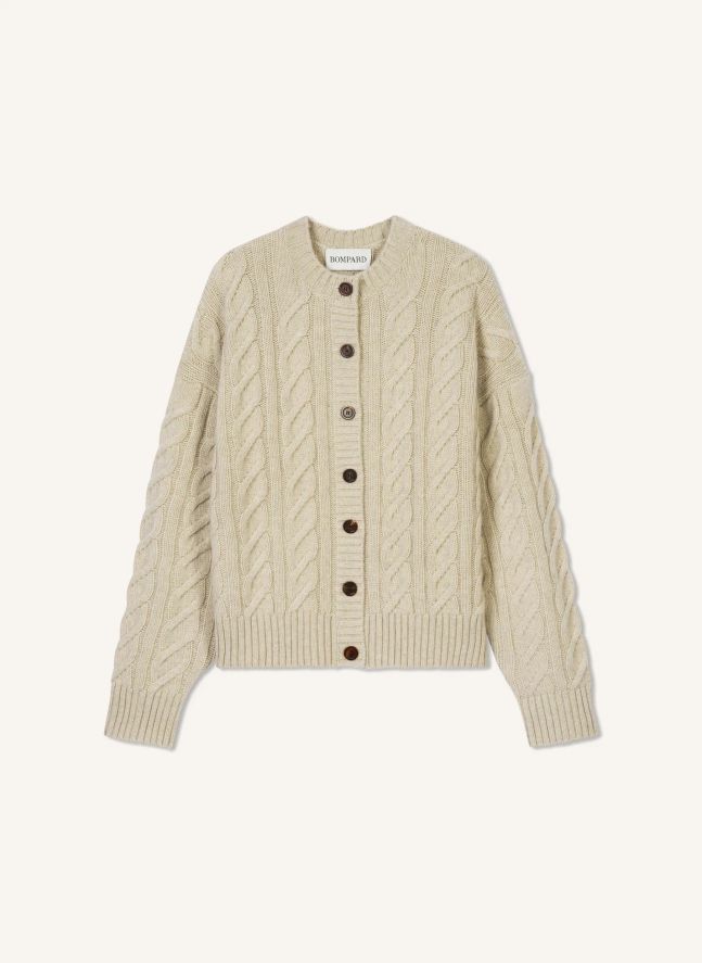 Cardigan À Torsades Cachemire | Avoine
