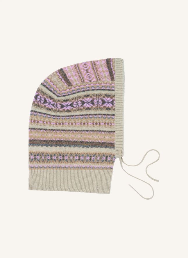 Cagoule Fairisle Cachemire