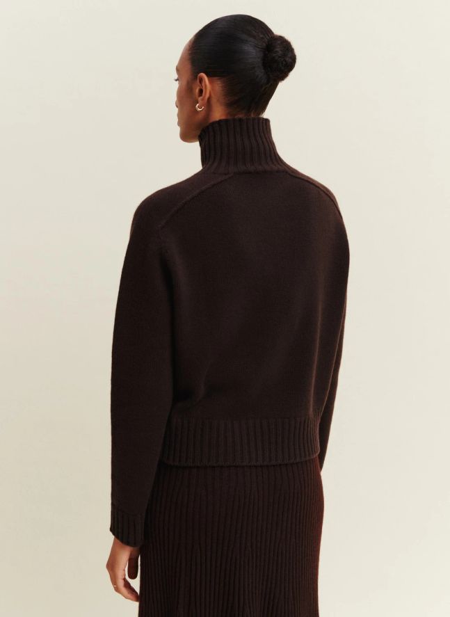 Pull Alix Cachemire | Chocolat