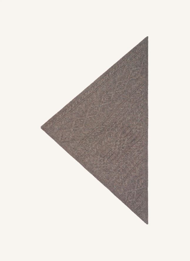 Foulard Triangle Sacha Cachemire | Marron glacé